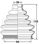 First Line Cv Joint Boot Kit Part No -FCB6249