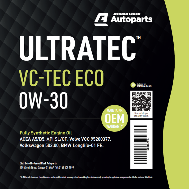 Ultratec VC-TEC ECO 0W30 - 199 Litre Barrel Engine Oil