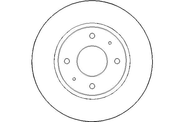 Disctech Brake Disc - Fits Mitsubishi - ABD3003 - Front Axle