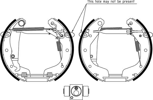 Mintex Brake Shoe Kits fits -Opel Vauxhall MSP299 (also fits other vehicles)