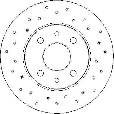 Disctech Brake Disc - Fits Abarth, Opel - ABD3375 - Rear Axle