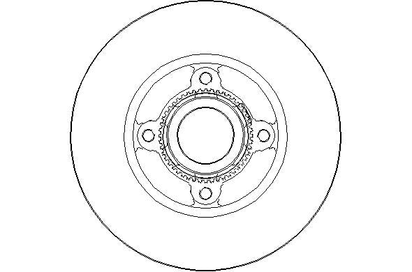Disctech Brake Disc - Fits Jaguar, Renault - ABD2973 - Rear Axle