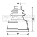 First Line Cv Joint Boot Kit Part No -FCB2775