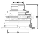 Borg & Beck Cv Joint Boot Kit Part No -BCB6197