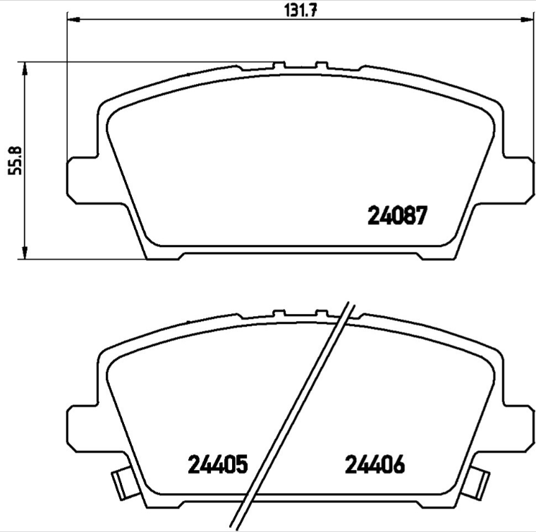 Brembo Brake Pad Set - P28037