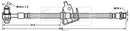 Borg & Beck Brake Hose  - BBH7736 fits Chevi Cruze,GM Astra GTC,Astra