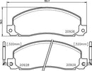 Mintex Brake Pad Set fits -Opel Renault Vauxhall MDB1333 (also fits other vehicles)