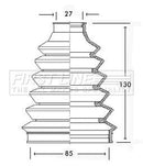 First Line Cv Joint Boot Kit Part No -FCB2227