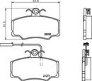 Mintex Brake Pad Set fits -Alfa Romeo MDB1511 (also fits other vehicles)