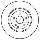 Borg & Beck Brake Disc Single Part No -BBD6049S