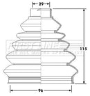 First Line Cv Joint Boot Kit Part No -FCB6180