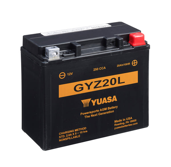 GYZ20L (WC) 12V Yuasa High Performance MF VRLA Motorcycle Battery