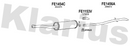 Klarius FE1454C - Box With Centre Pipe  - Fits Ford Transit 2.0TDCi