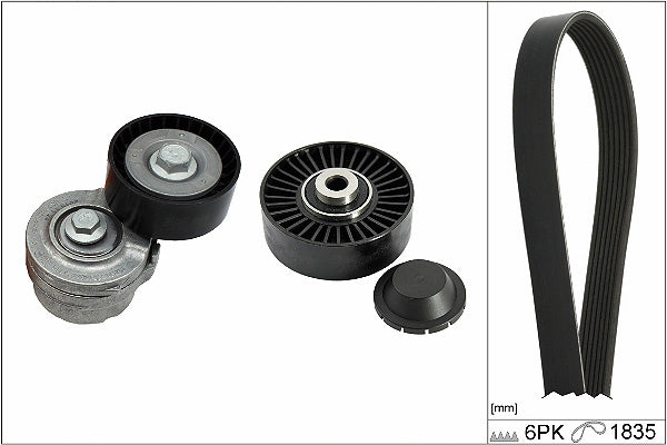 INA V-Ribbed Belt Set - Part No - 529049810
