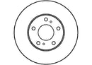 Disctech Brake Disc - Fits Nissan - ABD2077 - Front Axle