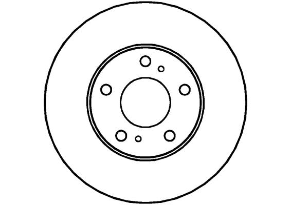 Disctech Brake Disc - Fits Nissan - ABD2077 - Front Axle