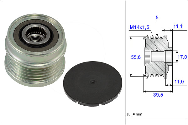 INA Alternator Freewheel Clutch - Part No - 535021810