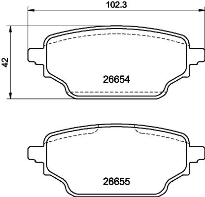 Mintex Rear Brake Pad Set - MDB4321