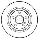 Borg & Beck Brake Disc Pair Part No -BBD5299