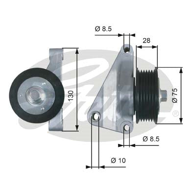 Gates DriveAlign Idler Pulley - T36422