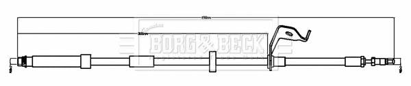 Borg & Beck Brake Hose Part No -BBH8780