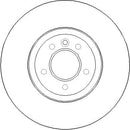 Disctech Brake Disc (Single) - Fits Jaguar, Land rover - ABD3411 - Front Axle