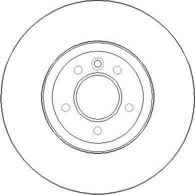 Disctech Brake Disc (Single) - Fits Jaguar, Land rover - ABD3411 - Front Axle