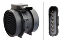 HELLA 8ET 358 095-901 Air Mass Sensor - 5-pin connector - Pipe-neck