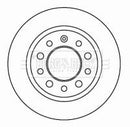 Borg & Beck Brake Disc Pair Part No -BBD4625