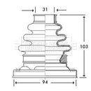 Borg & Beck Cv Joint Boot Kit Part No -BCB2792