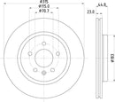 Mintex Brake Discs fits -Opel Vauxhall 310:5 MDC2881C (also fits other vehicles)