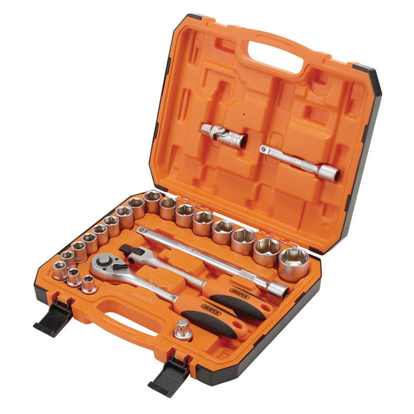 Draper HI-TORQ® 6 Point Socket Set, 1/2" (24 Piece)