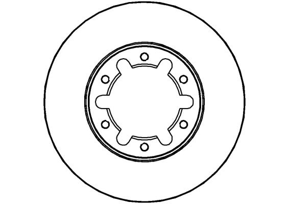 Disctech Brake Disc - Fits Nissan, Toyota - ABD2769 - Front Axle
