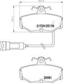 Mintex Brake Pad Set fits -Ford MDB1639 (also fits other vehicles)