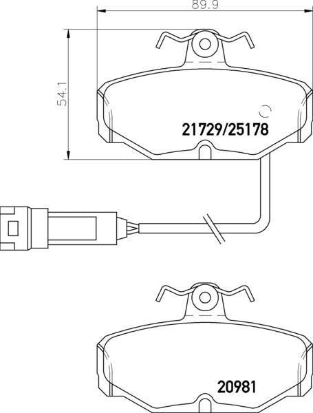 Mintex Brake Pad Set fits -Ford MDB1639 (also fits other vehicles)