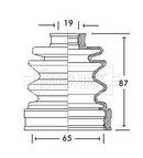 Borg & Beck Cv Joint Boot Kit Part No -BCB2742