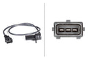HELLA 6PU 009 146-121 Sensor, crankshaft pulse - 12V - 3-pin connector