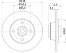 Mintex Brake Discs fits -Renault V320:5 MDC1998 (also fits other vehicles)