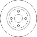Disctech Brake Disc - Fits Bmw, Mazda - ABD3290 - Rear Axle