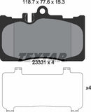 Textar Brake Pad Set - 2333102