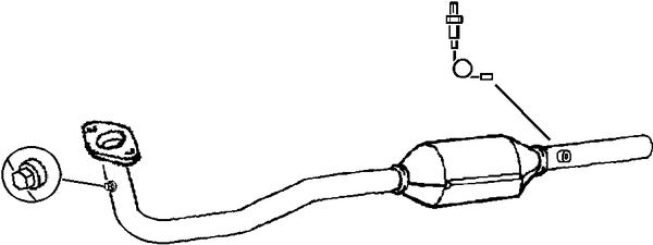 Klarius 322822 - Catalyst Type Approved Withpip  - Fits Dacia Logan Express (FS_) 1.4