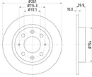 Mintex Brake Discs fits -Kia S261:4 MDC1409 (also fits other vehicles)