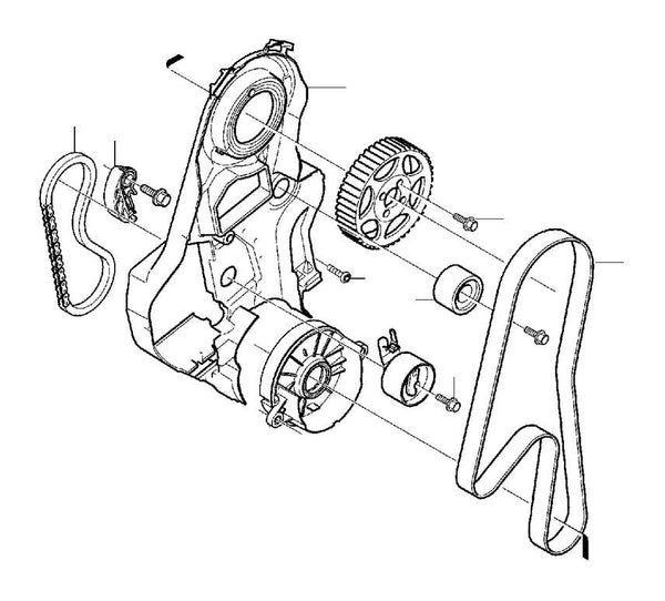 Genuine Volvo Timing Belt Kit - 31359568