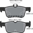 Textar Brake Pad Set - 2253101