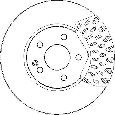 Disctech Brake Disc - Fits Mazda, Mercedes-benz - ABD3289 - Front Axle