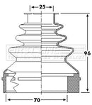 First Line Cv Joint Boot Kit Part No -FCB6237