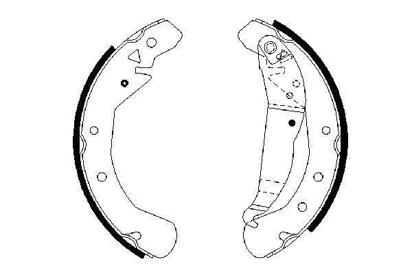 Bosch Brake Shoe Bs881 Part No - 0986487658