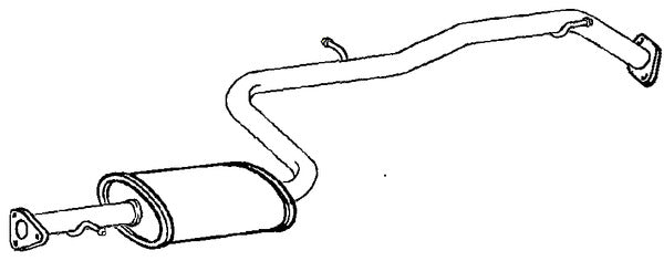 Klarius HA417K - Box With Centre Pipe  - Fits Honda Insight 1.3