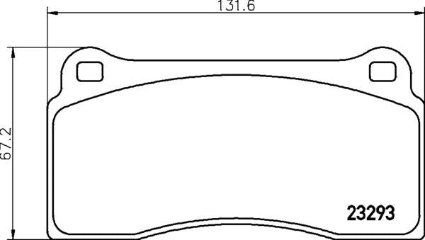 Mintex Brake Pad Set fits -Daimler Jaguar MDB2413 (also fits other vehicles)