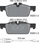 Peugeot, Brake Pad Set - Textar 2522201